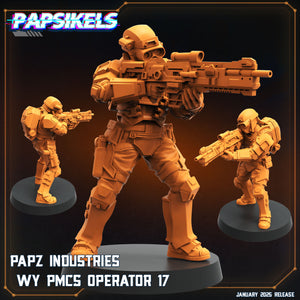 3D Printed Papsikels Papz Industries Wy Pmcs Operators Set January 2025 - Scifi 28mm 32mm