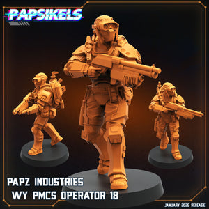 3D Printed Papsikels Papz Industries Wy Pmcs Operators Set January 2025 - Scifi 28mm 32mm