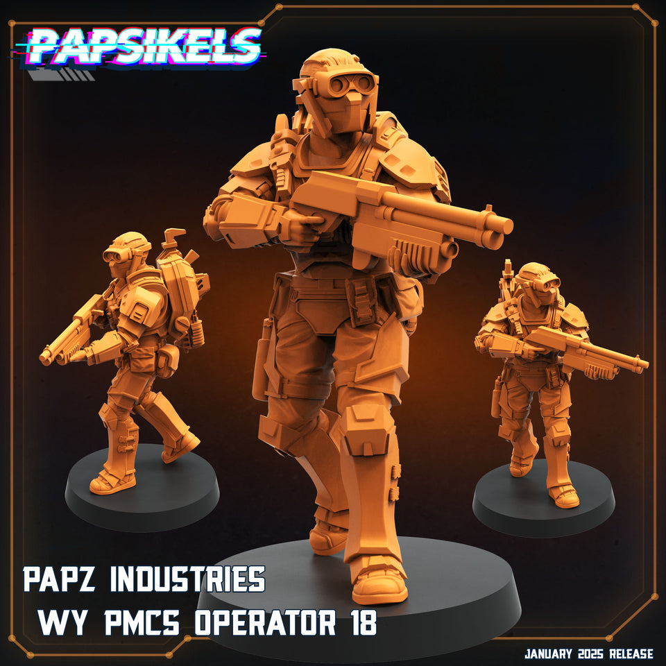 3D Printed Papsikels Papz Industries Wy Pmcs Operators Set January 2025 - Scifi 28mm 32mm