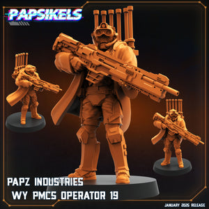 3D Printed Papsikels Papz Industries Wy Pmcs Operators Set January 2025 - Scifi 28mm 32mm