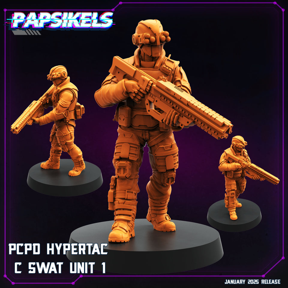 3D Printed Papsikels Pcpd Hypertac C Swat Set January 2025 - Cyberpunk 28mm 32mm