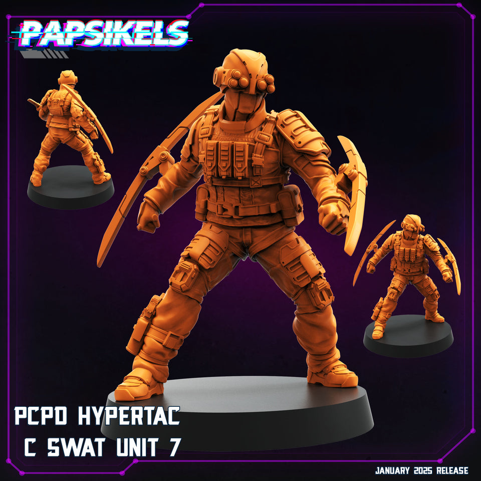 3D Printed Papsikels Pcpd Hypertac C Swat Set January 2025 - Cyberpunk 28mm 32mm