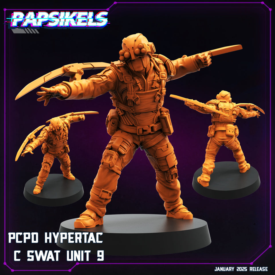 3D Printed Papsikels Pcpd Hypertac C Swat Set January 2025 - Cyberpunk 28mm 32mm