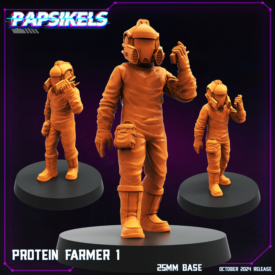 3D Printed Papsikels Protein Farmer Set October 2024 Cyberpunk 28mm 32mm