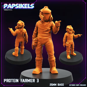 3D Printed Papsikels Protein Farmer Set October 2024 Cyberpunk 28mm 32mm