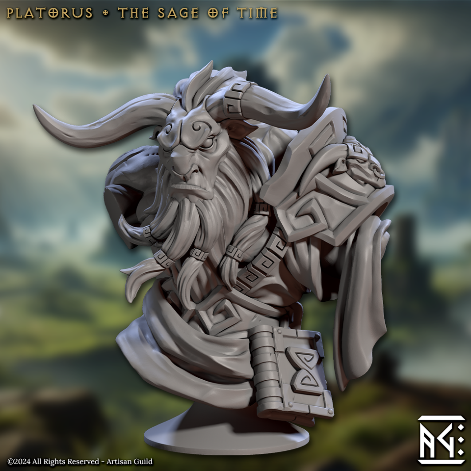 3D Printed Artisan Guild Platorus Bust 28mm 32mm