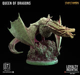 3D Printed Clay Cyanide Queen of Dragons 28mm 32mm D&D