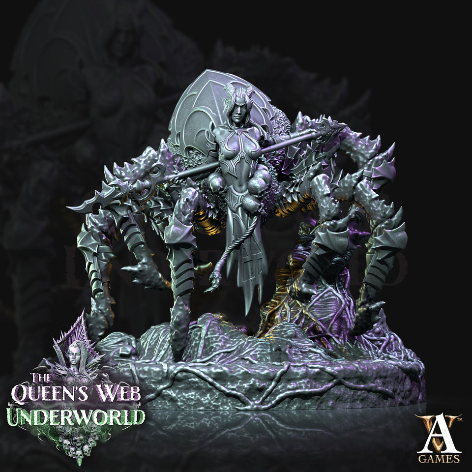 3D Printed Archvillain Games Arachnis The Queen's Web Underworld 28 32mm D&D