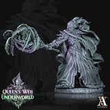 3D Printed Archvillain Games Dark Elves Arcane The Queen's Web Underworld 28 32mm D&D