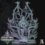 3D Printed Archvillain Games Dark Elves Divine The Queen's Web Underworld 28 32mm D&D