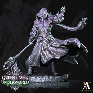 3D Printed Archvillain Games Dark Elves Arcane The Queen's Web Underworld 28 32mm D&D