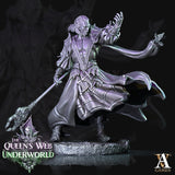 3D Printed Archvillain Games Dark Elves Arcane The Queen's Web Underworld 28 32mm D&D