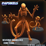 3D Printed Papsikels Reverse Engineered Xeno Clone Set October 2024 SciFi 28mm 32mm