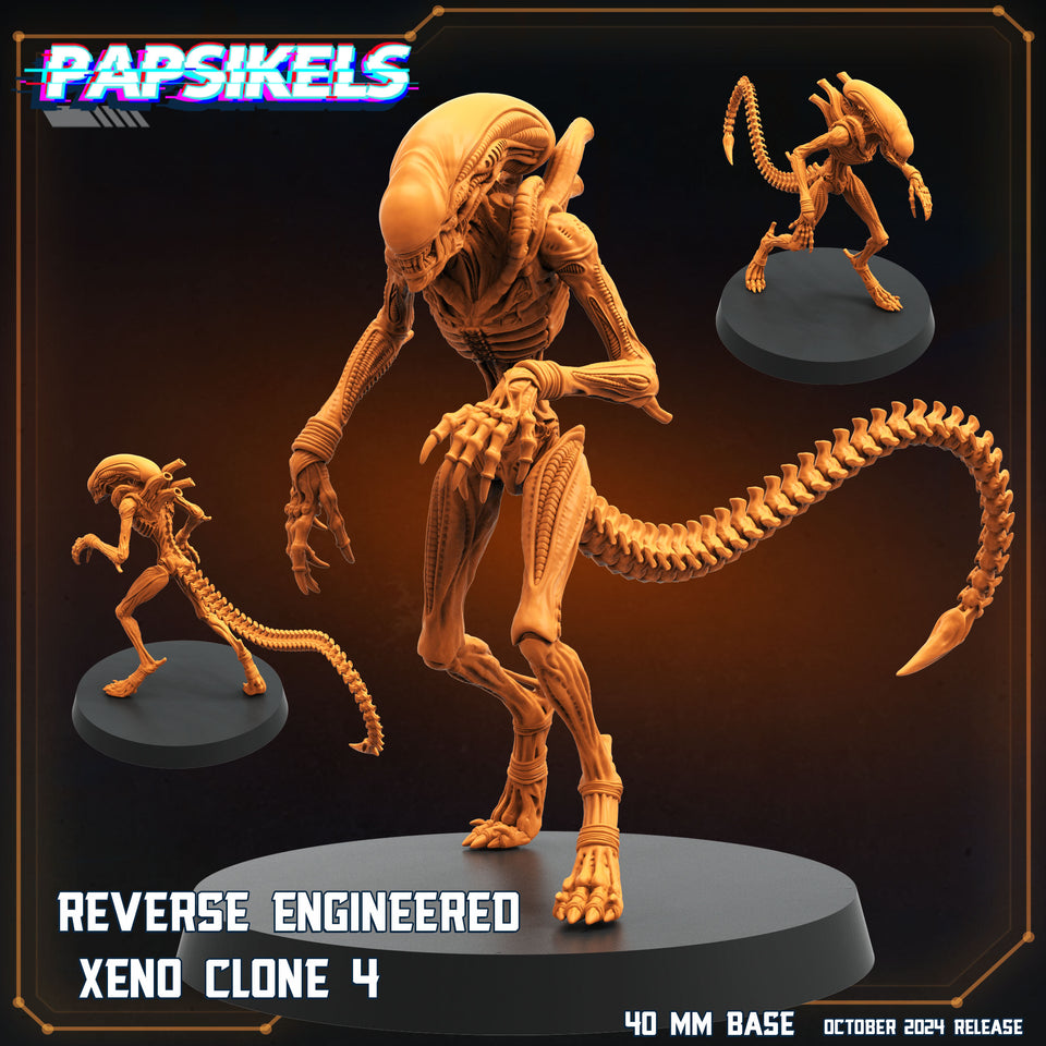 3D Printed Papsikels Reverse Engineered Xeno Clone Set October 2024 SciFi 28mm 32mm