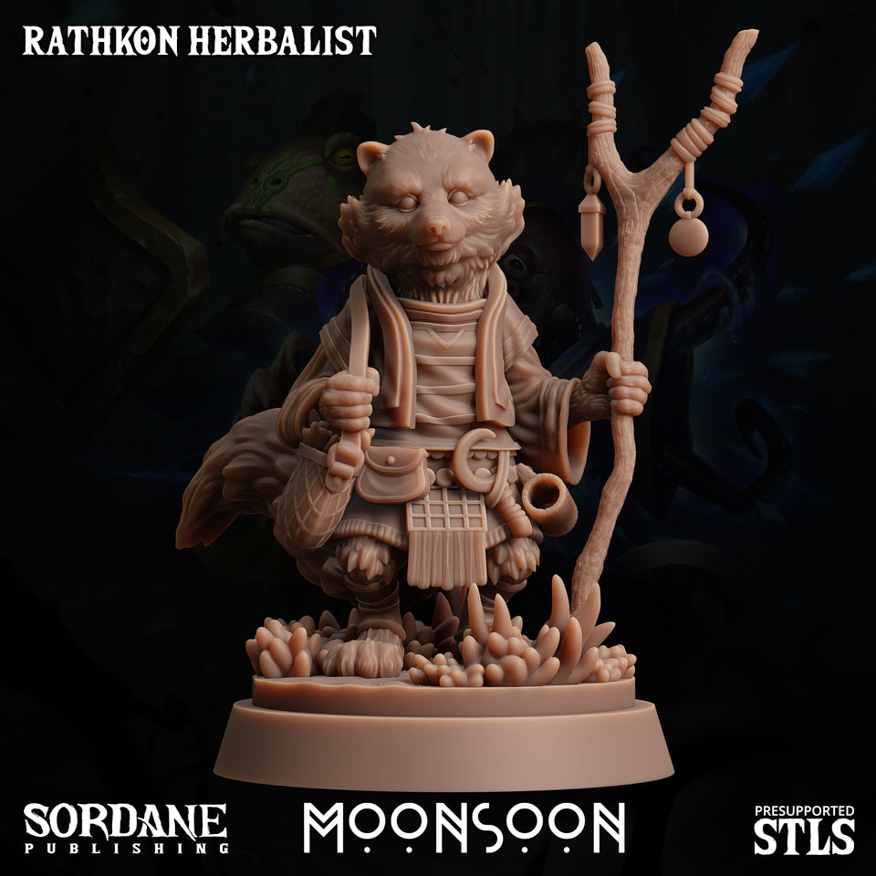 3D Printed Sordane Publishing Rathkon Herbalist 28 32mm D&D