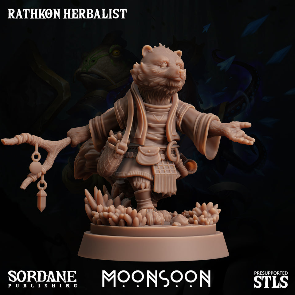 3D Printed Sordane Publishing Rathkon Herbalist 28 32mm D&D