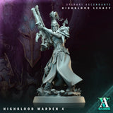 3D Printed Archvillain Games Highblood Warden Sylvari Ascendants Highblood Legacy Archvillain Society Vol XXXV 28 32mm D&D