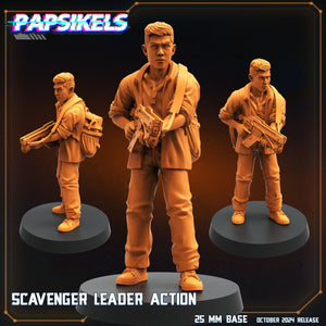 3D Printed Papsikels Scavenger Leader Action October 2024 SciFi 28mm 32mm