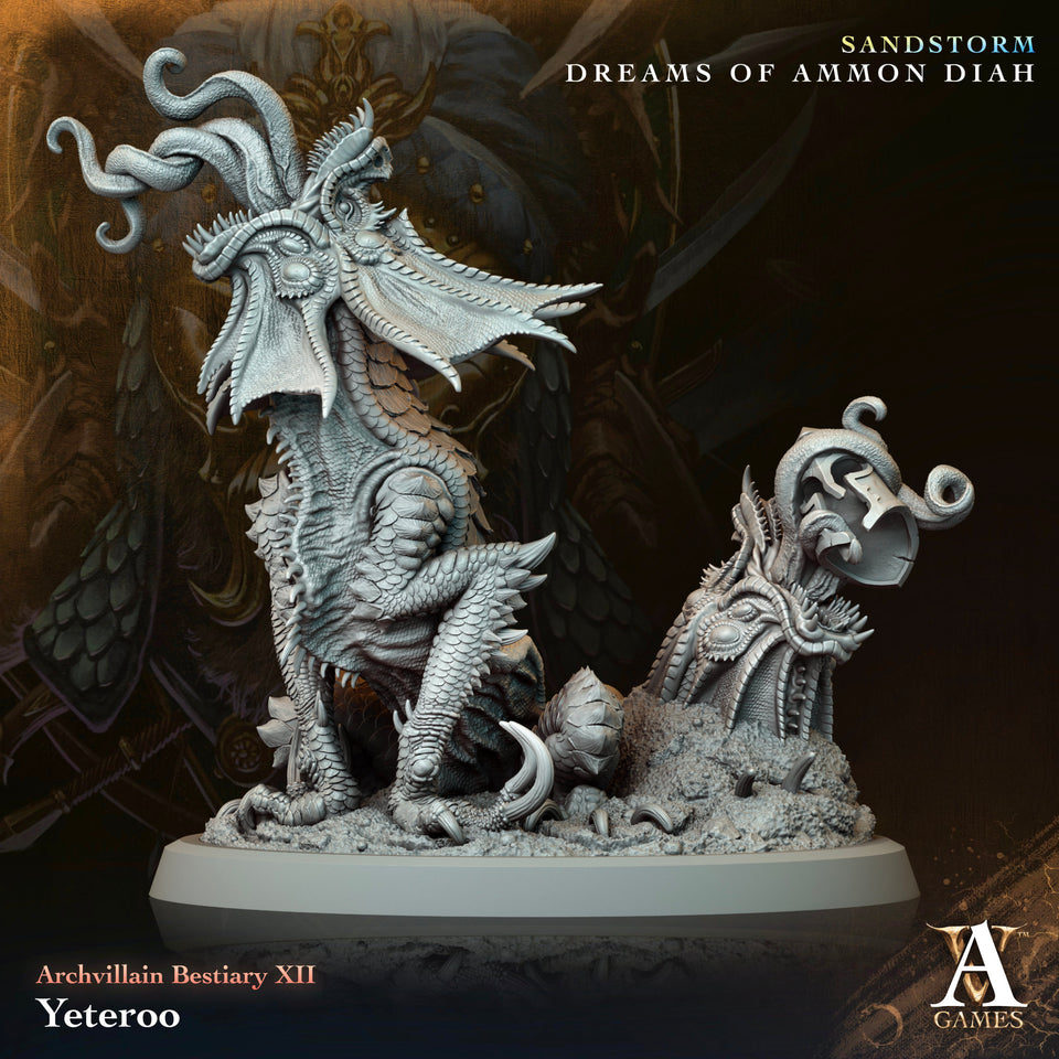 3D Printed Archvillain Games Yeteroo Archvillain Bestiary Vol XII 28 32mm D&D