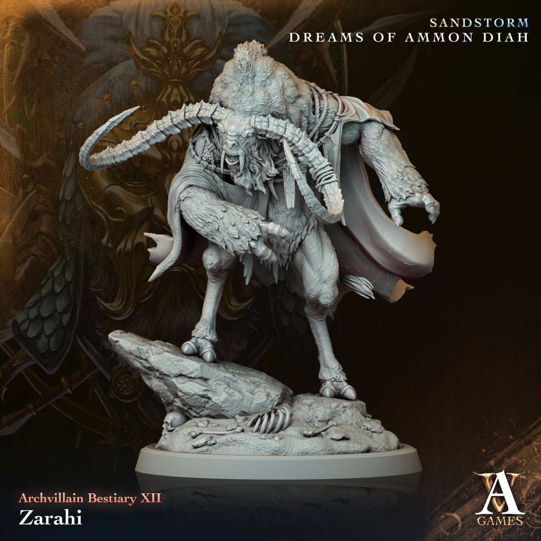 3D Printed Archvillain Games Zarahi Archvillain Bestiary Vol XII 28 32mm D&D