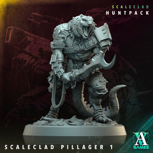 3D Printed Archvillain Games Scaleclad Pillager Scaleclad Huntpack 28 32mm D&D