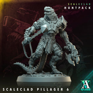 3D Printed Archvillain Games Scaleclad Pillager Scaleclad Huntpack 28 32mm D&D