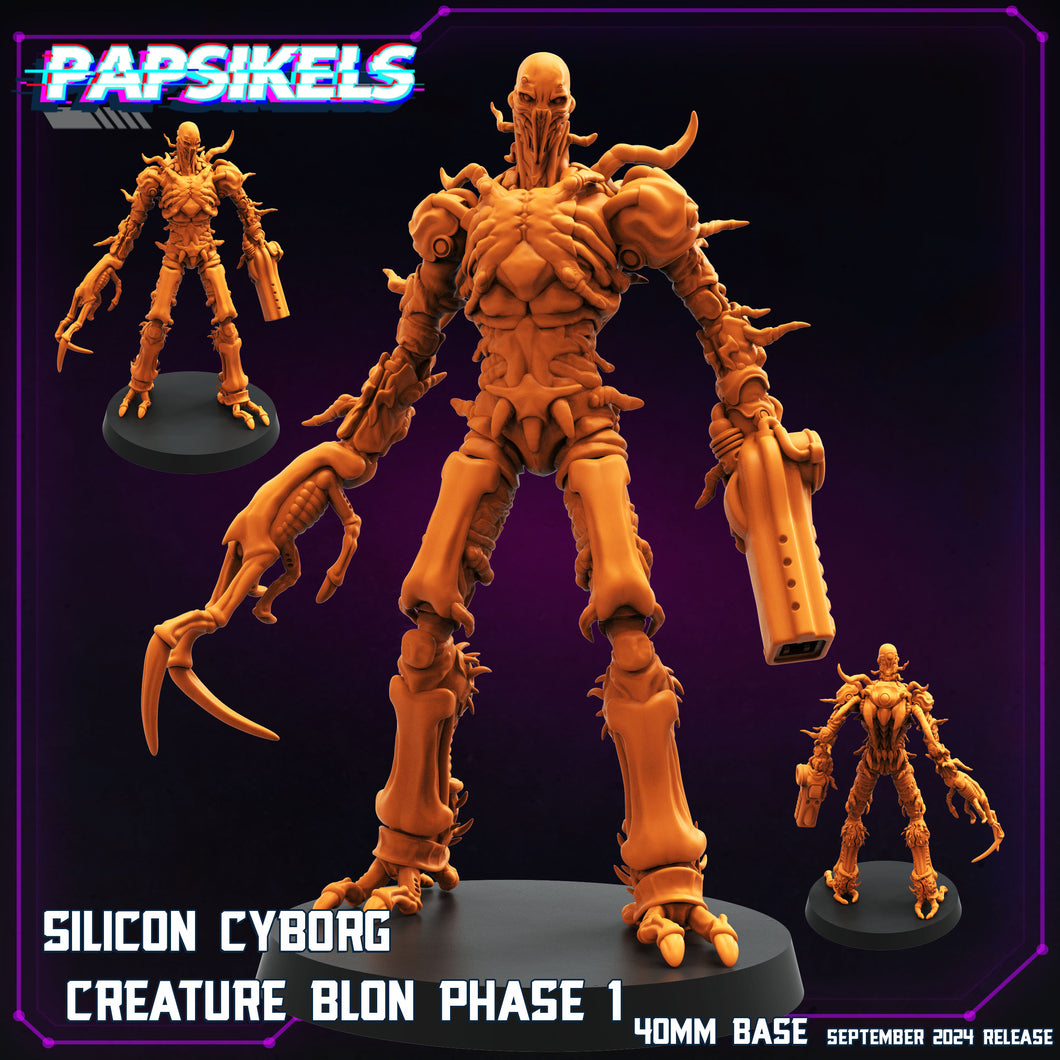 3D Printed Papsikels Silicon Cyborg Creature Blon Phase 1 SEPTEMBER 2024 CYBERPUNK 28mm 32mm