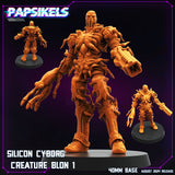 3D Printed Papsikels August 2024 Cyberpunk Silicon Cyborg Creature Blon 28mm 32mm