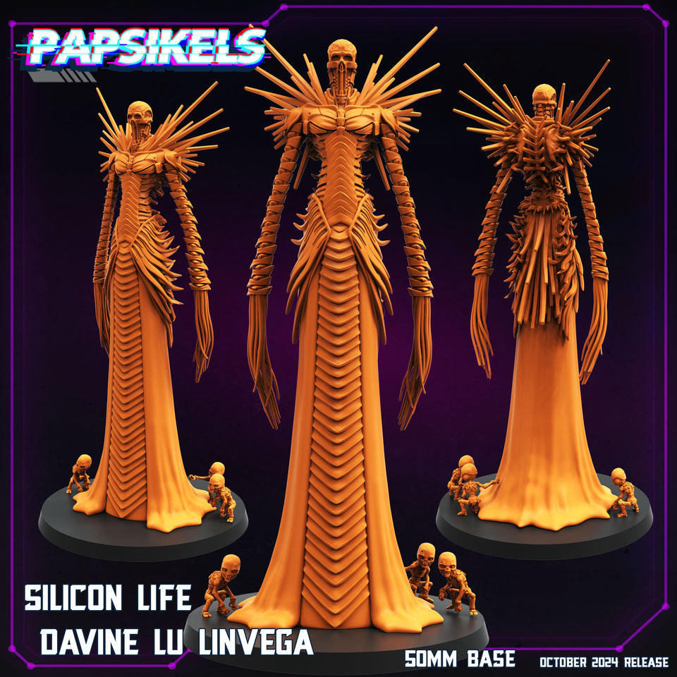 3D Printed Papsikels Silicon Life Davine Lu Linvega Set October 2024 Cyberpunk 28mm 32mm