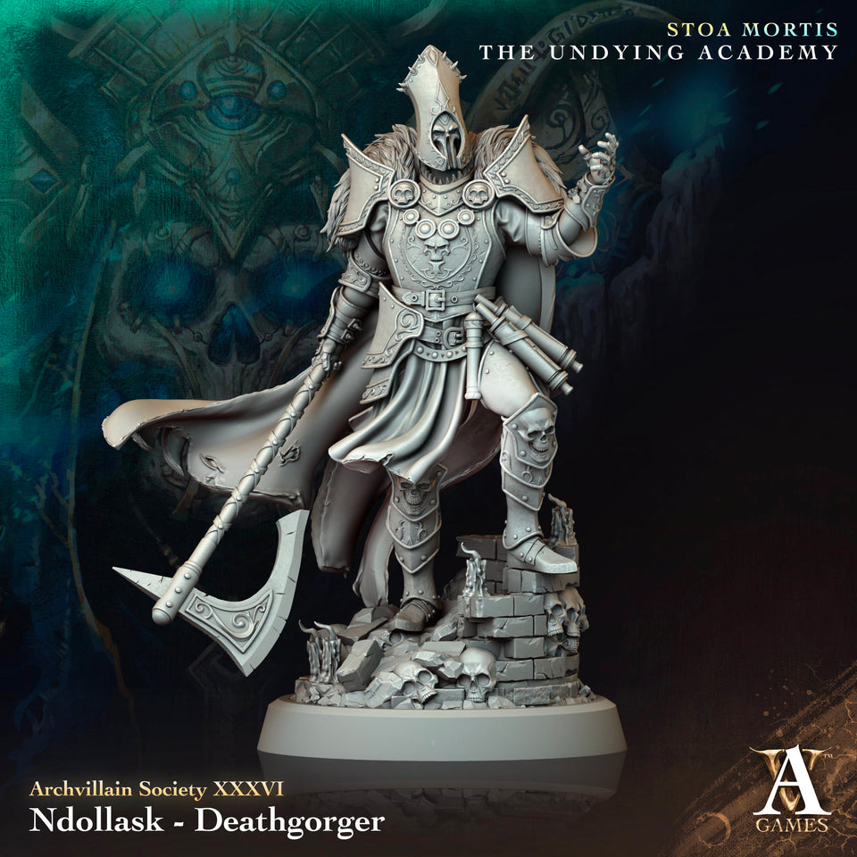 3D Printed Archvillain Games Ndollask Deathgorger Archvillain Society Vol. XXXVI 28 32mm D&D