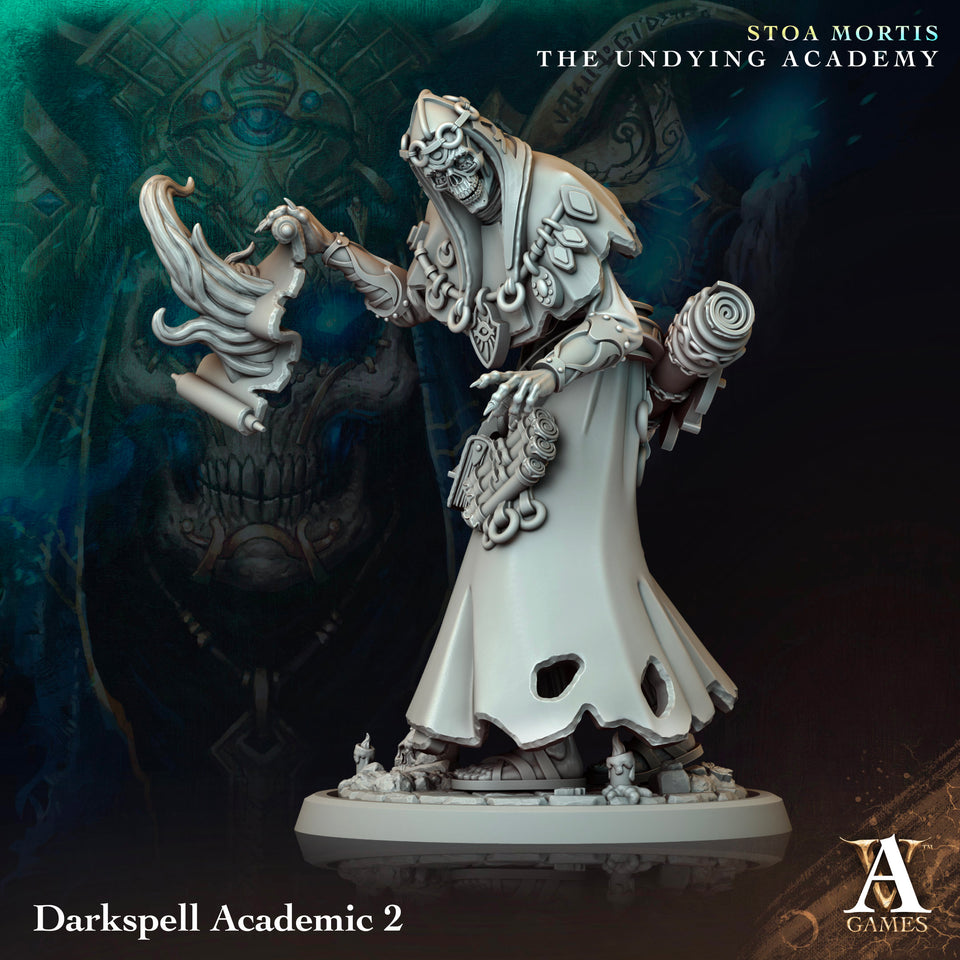 3D Printed Archvillain Games Darkspell Academic Stoa Mortis The Undying Academy 28 32mm D&D