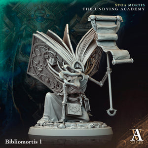 3D Printed Archvillain Games Bibliomortis Stoa Mortis The Undying Academy 28 32mm D&D