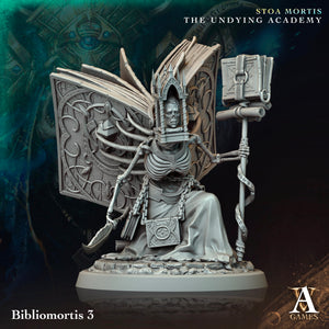 3D Printed Archvillain Games Bibliomortis Stoa Mortis The Undying Academy 28 32mm D&D