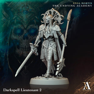 3D Printed Archvillain Games Darkspell Lieutenant Stoa Mortis The Undying Academy