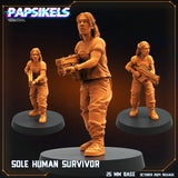 3D Printed Papsikels Sole Human Survivor October 2024 SciFi 28mm 32mm