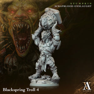 3D Printed Archvillain Games Blackspring Troll Stumpkin Scrapblood Onslaught 28 32mm D&D