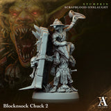 3D Printed Archvillain Games Blocknsock Chucks Stumpkin Scrapblood Onslaught 28 32mm D&D