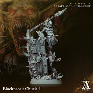 3D Printed Archvillain Games Blocknsock Chucks Stumpkin Scrapblood Onslaught 28 32mm D&D