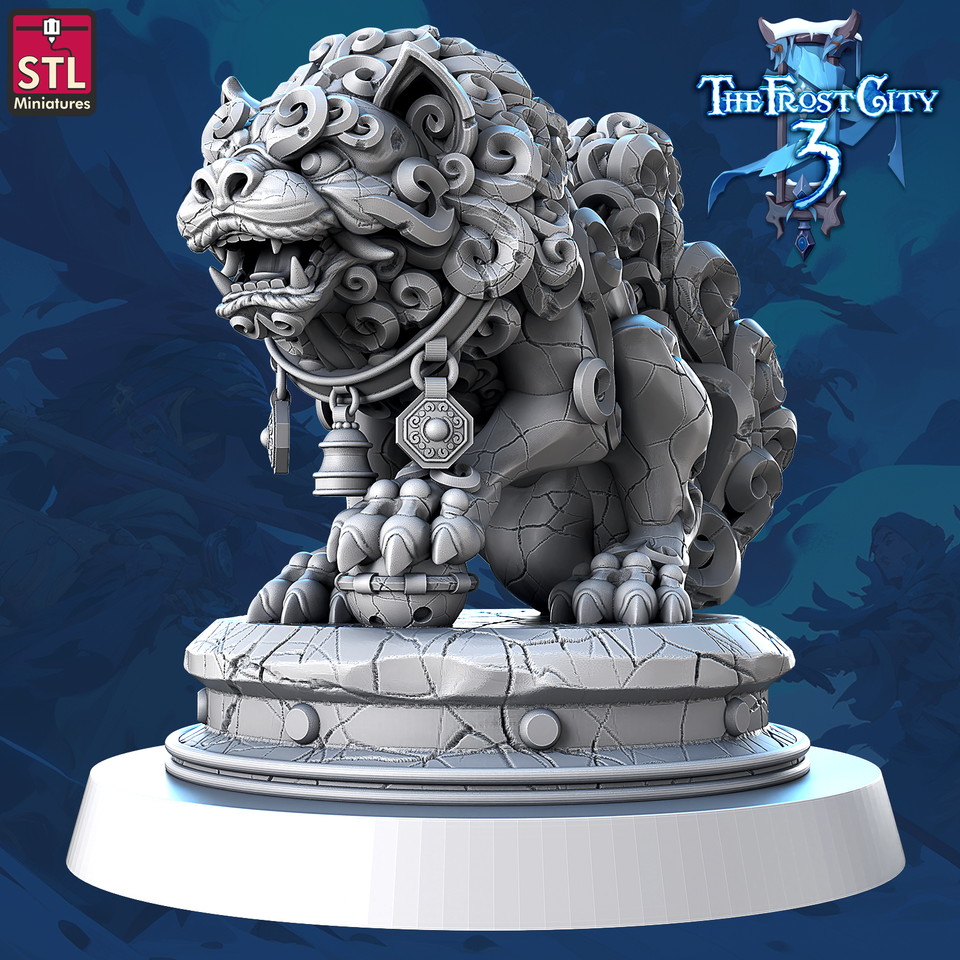 3D Printed STL Miniatures Shrieking Wolf Core Characters The Frost City 3 28 - 32mm War Gaming D&D