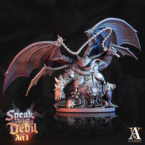 3D Printed Archvillain Games Anixorian Devil Speak of the Devil Act I 28 32mm D&D