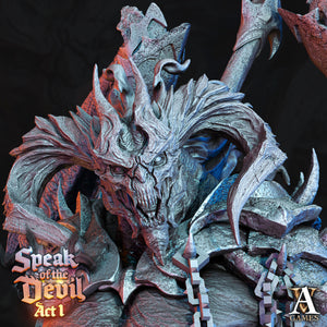 3D Printed Archvillain Games Azael Pit Lord Speak of the Devil Act I 28 32mm D&D