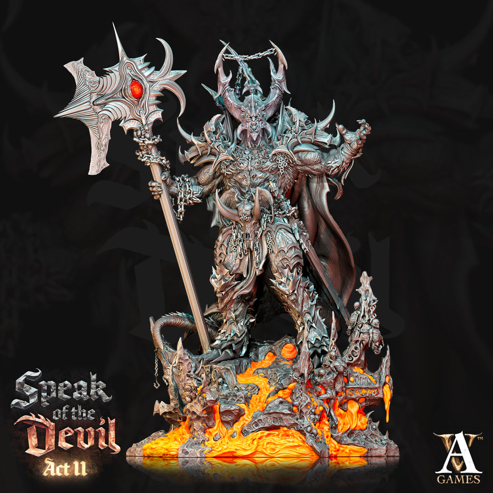 3D Printed Archvillain Games Astaroth Archdevil of Wrath Speak of the Devil Act II 28 32mm D&D