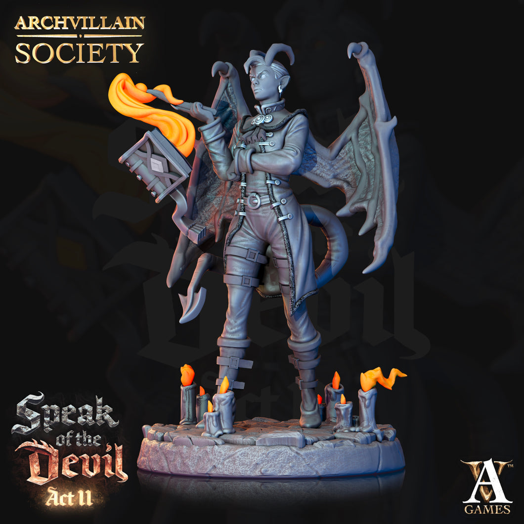 3D Printed Archvillain Games Archvillain Society Vol XIII Jillian Redsoul - Spiritbinder 28mm 32mm D&D