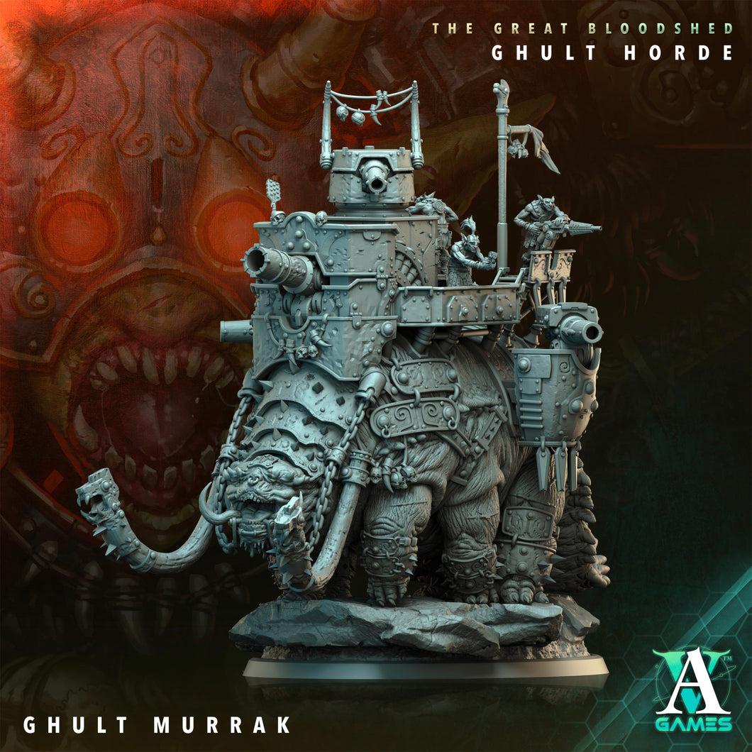 3D Printed Archvillain Games Archvillain Society Vol. XXXIV The Great Bloodshed - Ghult Horde Ghult Murrak 28 32mm D&D