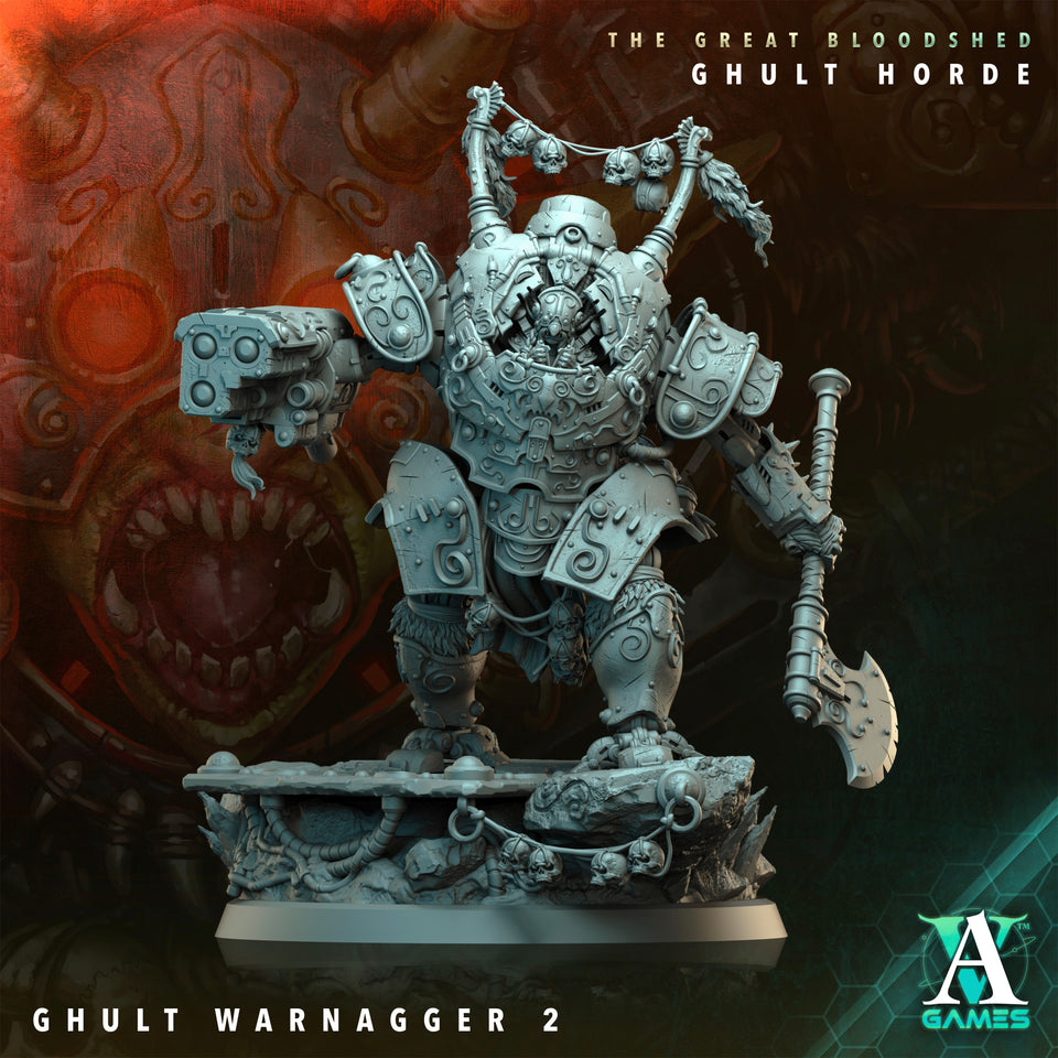 3D Printed Archvillain Games Archvillain Society Vol. XXXIV The Great Bloodshed - Ghult Horde Ghult Warnagger 28 32mm D&D