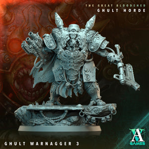 3D Printed Archvillain Games Archvillain Society Vol. XXXIV The Great Bloodshed - Ghult Horde Ghult Warnagger 28 32mm D&D