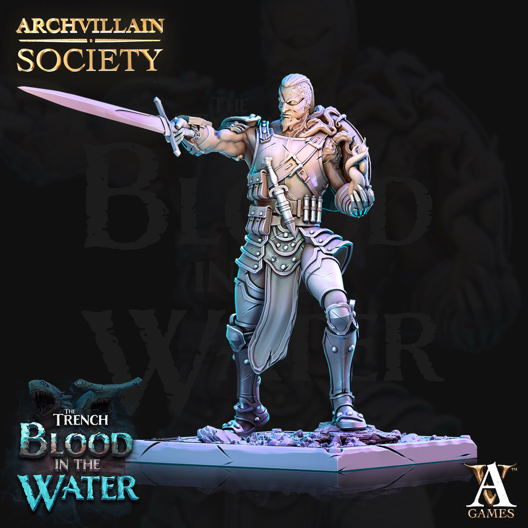 3D Printed Archvillain Games Archvillain Society Vol. VIIΙ - Lirent the Stricken 28mm 32mm D&D