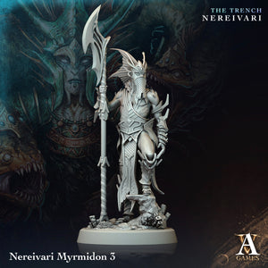 3D Printed Archvillain Games Nereivari Myrmidon The Trench Nereivari Archvillain Society Vol XXXV 28 32mm D&D