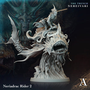 3D Printed Archvillain Games Neriadrac Rider The Trench Nereivari Archvillain Society Vol XXXV 28 32mm D&D