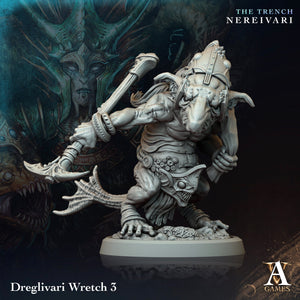 3D Printed Archvillain Games Dreglivari Wretch The Trench Nereivari Archvillain Society Vol XXXV 28 32mm D&D